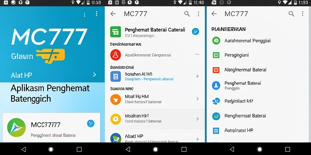 Antarmuka pengguna MC777 yang sederhana dan intuitif untuk penghemat baterai.