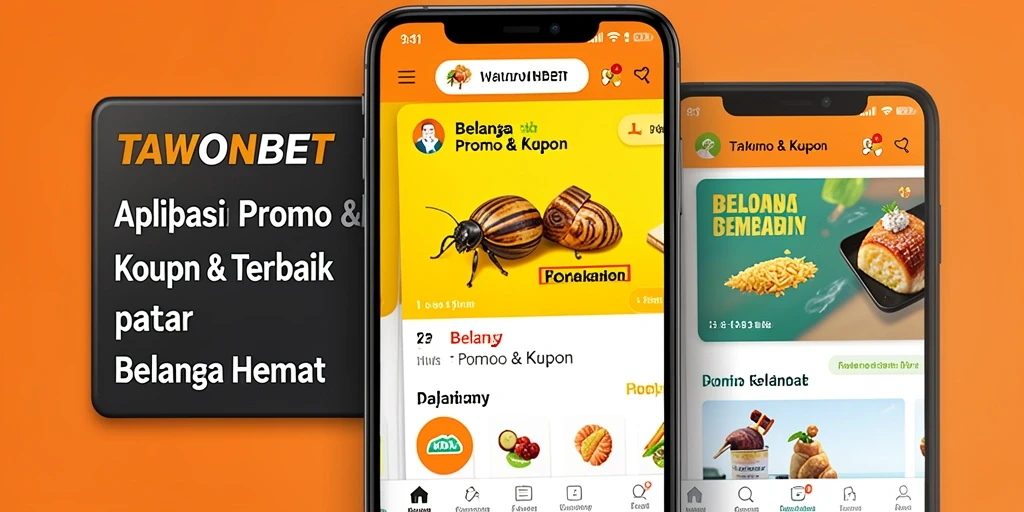 Antarmuka TAWONBET yang menampilkan kupon dan promo menarik.