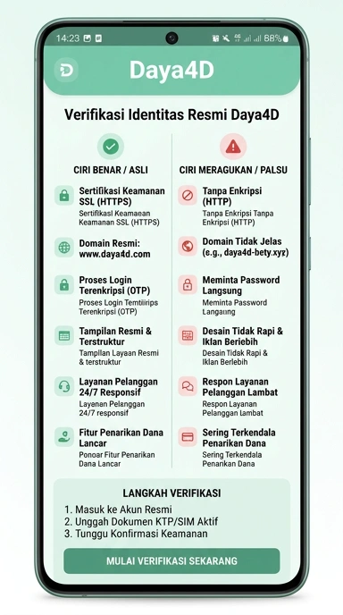 Kanal Resmi APK daya4d untuk Pengguna Android